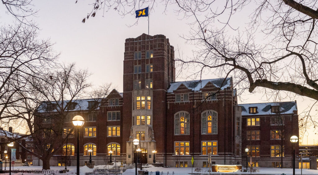 Michigan Union in winter